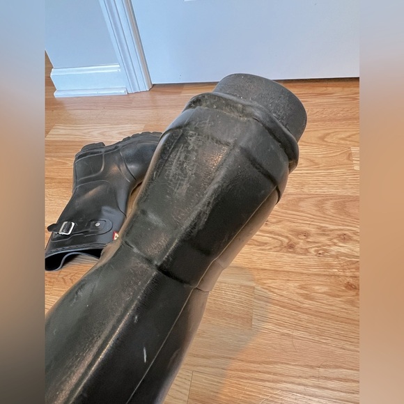 Hunter Black Short Rain Boots Women’s Size 7 - Picture 7 of 10